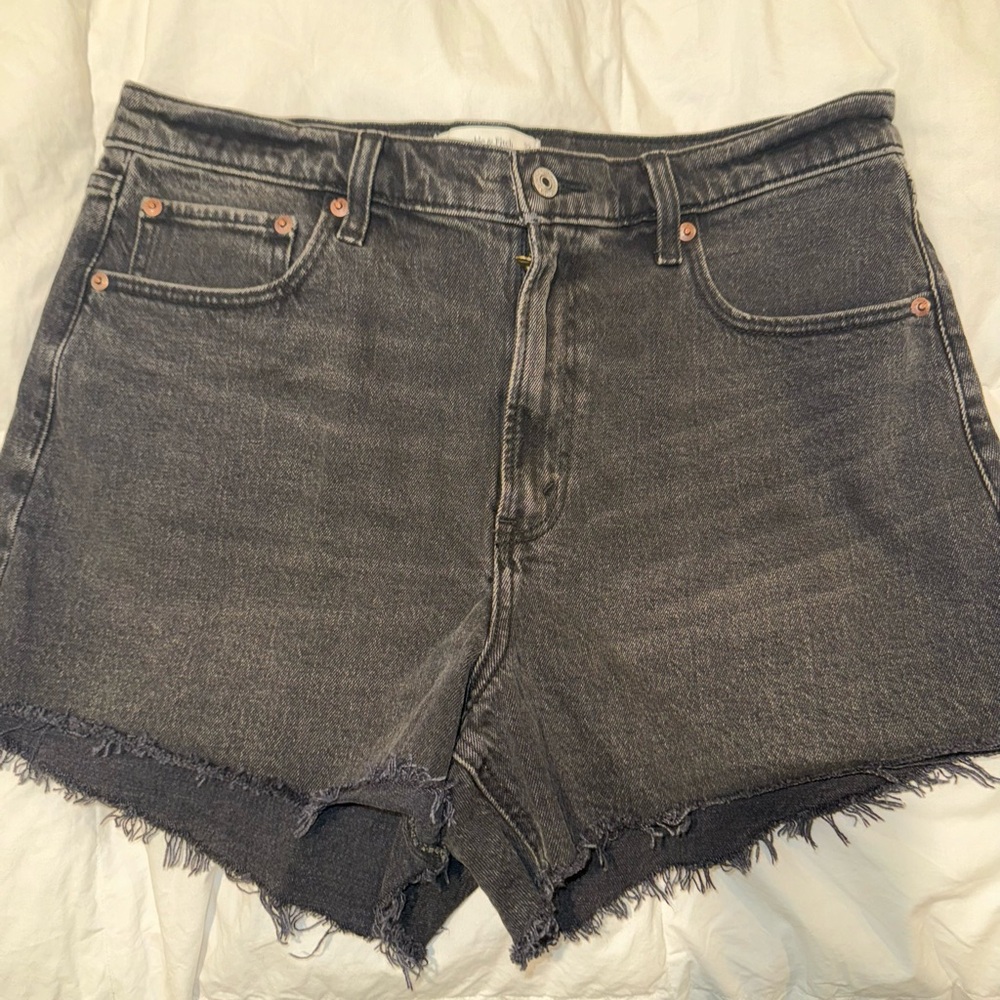 Abercrombie & Fitch Black Jean Shorts